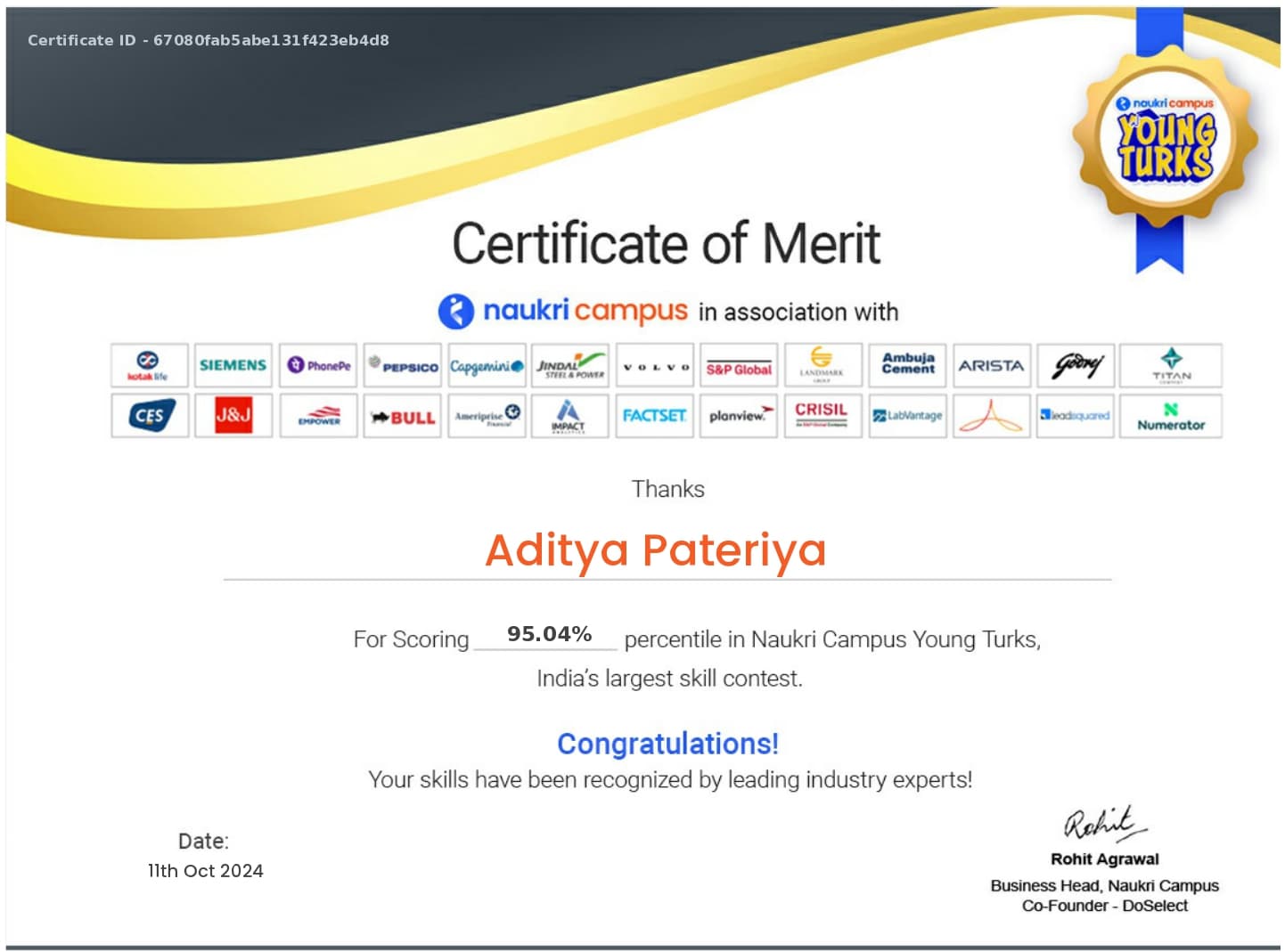 Naukri Campus Challenge - 2024