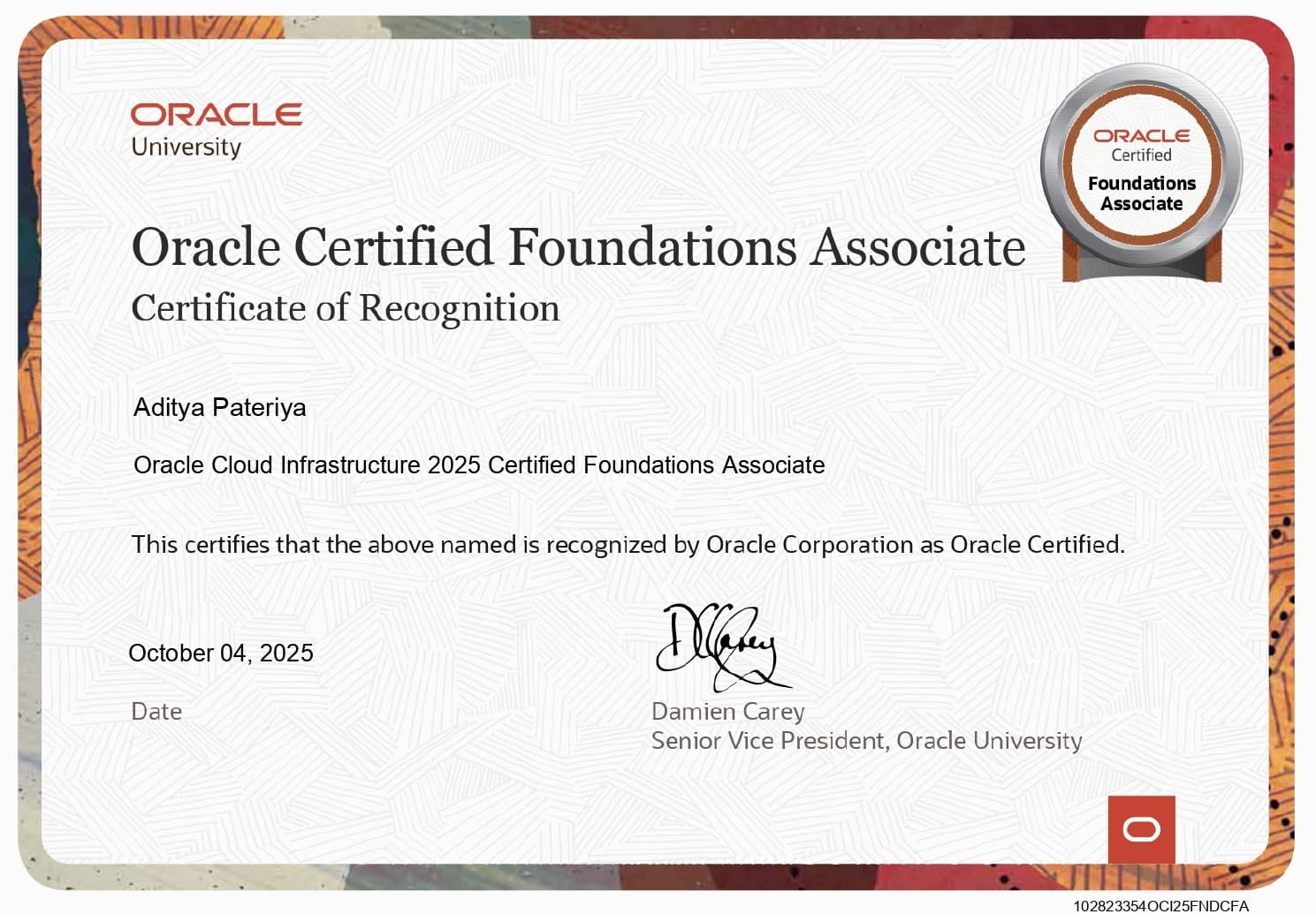 OCI Foundations Associate